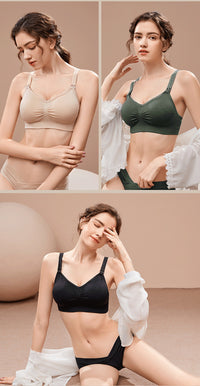 Large Size Full Cup Wireless Push Up Nursing Bra GLOW NEST